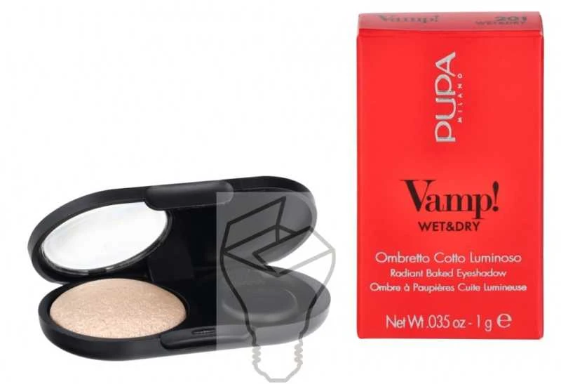 Pupa Milano Pupa Vamp! Wet & Dry Eyeshadow #201 Champagne Gold, 1 g