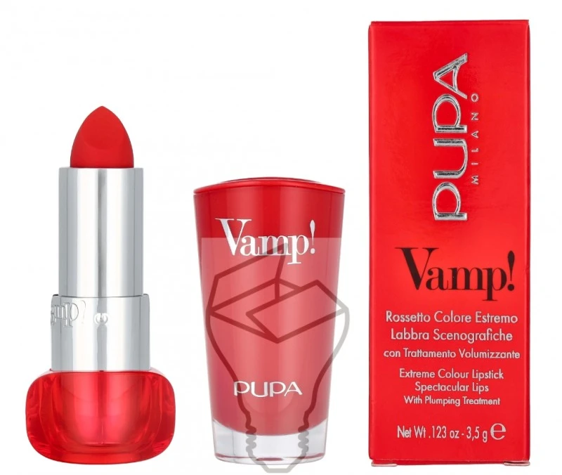 Pupa Milano Vamp! Lūpų dažai, 3,5 g, spalva - 305 True Orange