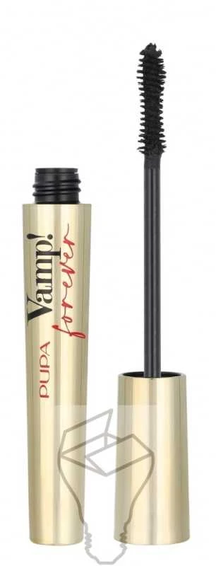 Pupa Milano Vamp! Blakstienų tušas Forever 111 Forever Juodas, 9 ml