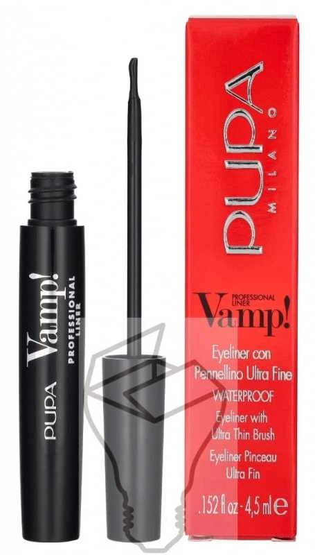 Pupa Vamp! Paraben-Free Atsparus vandeniui Kohl Akių apvadas 100 Juodas 0.32 g