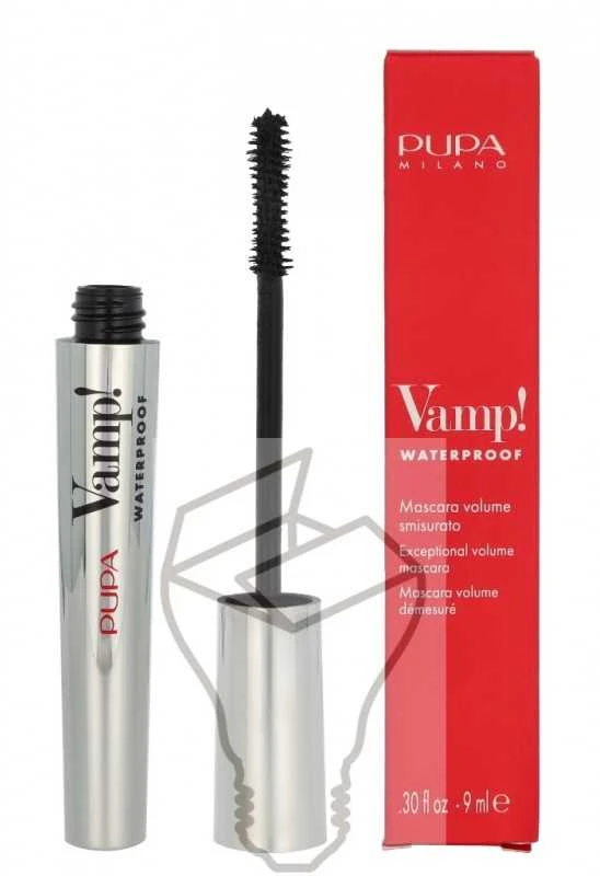 Pupa Milano Pupa Vamp! Atsparus vandeniui Blakstienų tušas #001 Juodas, 9 ml