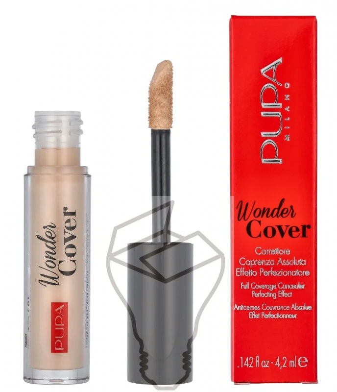 Pupa Milano Wonder Cover Visiškai dengiantis Maskuoklis 001 Porcelianas, 4,2 ml