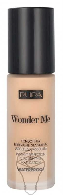 Pupa Milano Wonder Me Fluid Foundation 030 Medium rusvai gelsvas, 30 ml