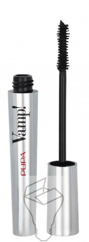 Pupa Vamp! Blakstienų tušas tankinamasis blakstienų tušas, atspalvis: 100-Extra Juodas, 9 ml