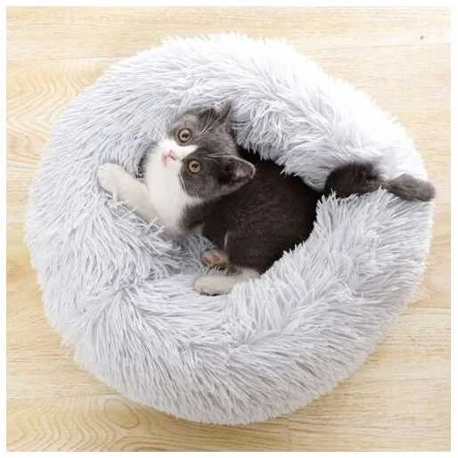 Purlov Hairy dog bed pilka 22759