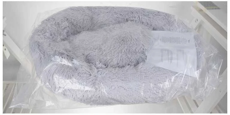 Purlov Hairy dog bed pilka 22759