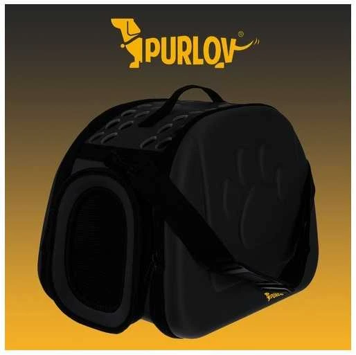 Purlov Transporter - šuns/katės krepšys - juodas