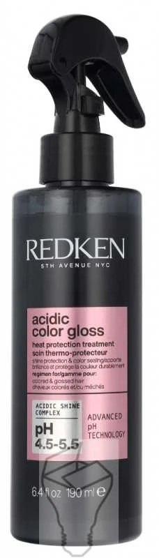 Redken Acidic Color Gloss Protector Térmico Sin Aclarado, 190 ml