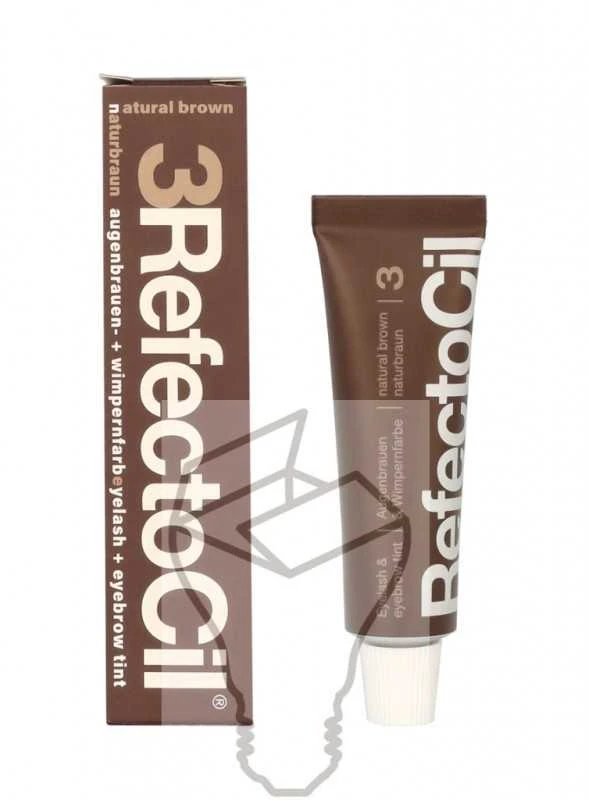 Antakių ir blakstienų dažai RefectoCil 15ml - Nr.3 Ruda
