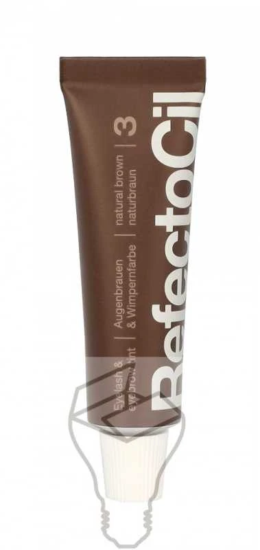 Antakių ir blakstienų dažai RefectoCil 15ml - Nr.3 Ruda