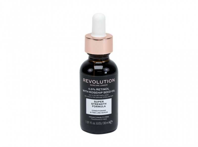 Revolution Skincare Skincare 0,5% retinolis su erškėtuogių sėklų aliejumi odos serumas moterims, 30 ml