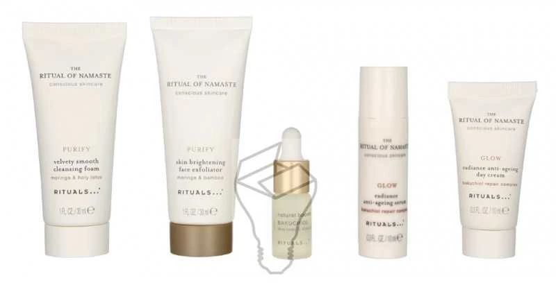 Rituals The Ritual Of Namaste Luxury Trial Set veido odos priežiūros priemonių rinkinys