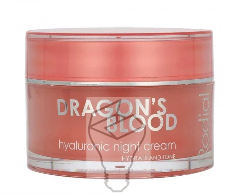 Rodial Dragon's Blood Hyaluronic Night Kreminis drėkinantis naktinis veido kremas, 50 ml