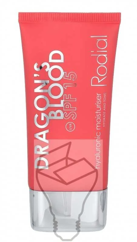 Rodial Dragons Blood Hyaluronic Moisturiser SPF 15 drėkinantis apsauginis veido kremas visų tipų odai, 50 ml