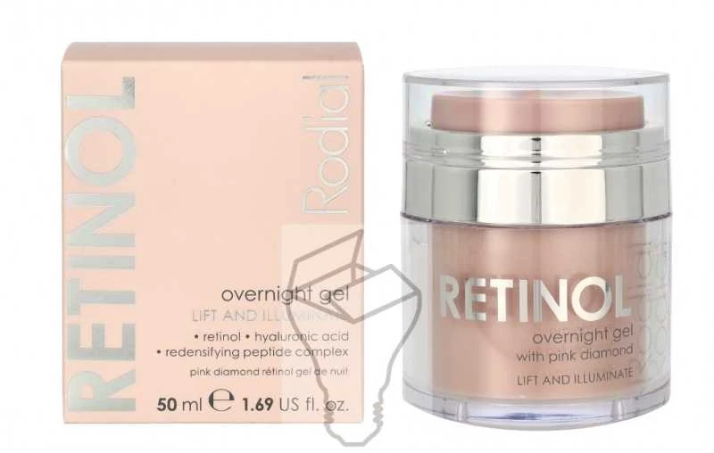 Rodial Rožinė Diamond Retinol Overnight Gel naktinis veido kremas–gelis, 50 ml
