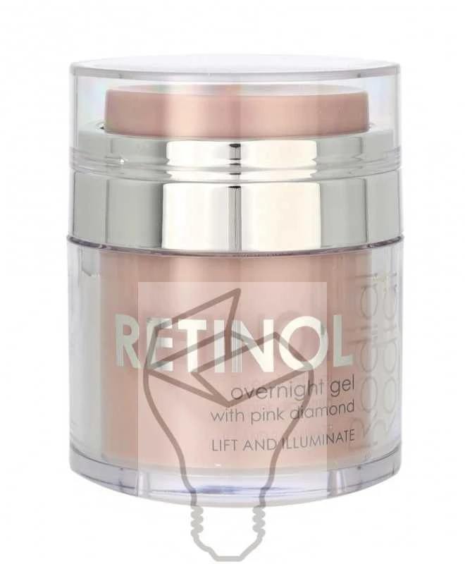 Rodial Rožinė Diamond Retinol Overnight Gel naktinis veido kremas–gelis, 50 ml