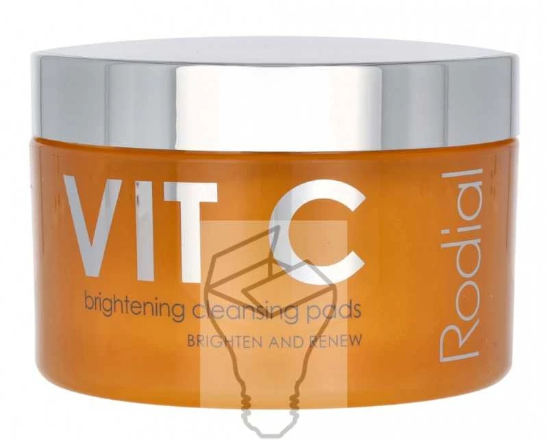 Rodial Vit C Brightening Cleansing Pads šviesinantys ir atkuriantys valomieji padeliai veidui, 50 vnt.