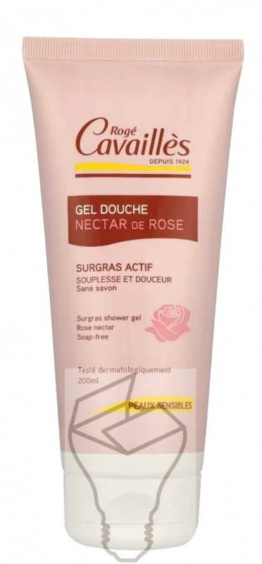 Roge Cavailles Extra-Gentle Surgras Dušo želė Rose Nectar, 200 ml