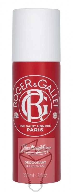Roger & Gallet raudonas dezodoranto flakonas 150ml