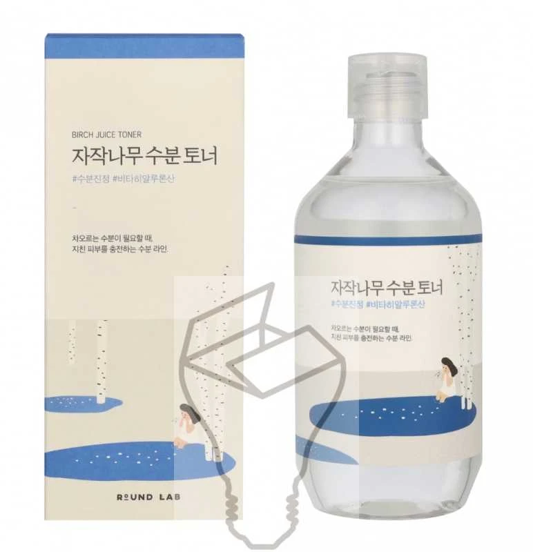 Round Lab Birch Juice Moisturizing Toneris drėkinamasis veido tonikas, 300 ml