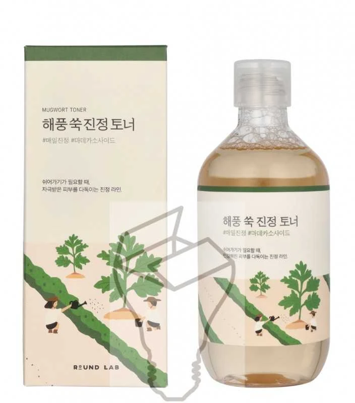Round Lab Mugwort Calming Toneris raminantis veido tonikas, 300 ml