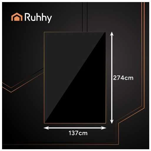 Staltiesė RUHHY, juoda, 137x274 cm, atspari dėmėms ir vandeniui