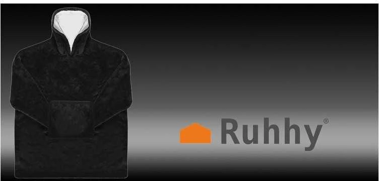 Ruhhy XXL sweatshirt - juodas blanket