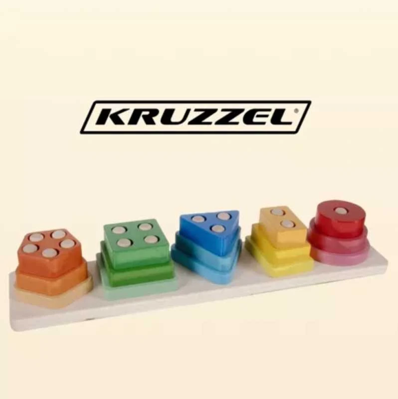 Kruzzel Rūšiuoklis – medinė dėlionė