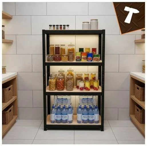 Bigstren Lentyna sandėlis - juoda 150x75x30 Bigstreen