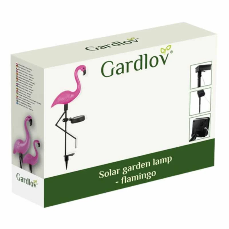 Solar garden lamp - flamingo Gardlov 21151