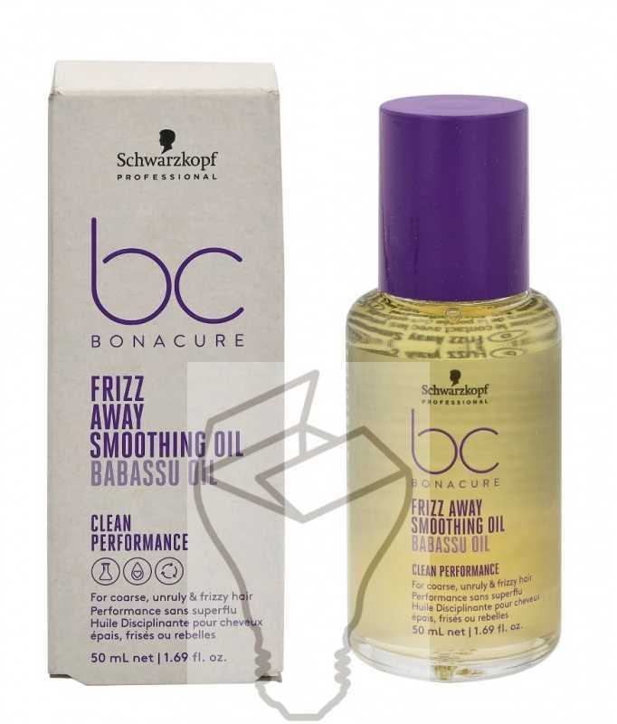 Glotninamasis plaukų aliejus Schwarzkopf Professional Bonacure Frizz Away Smoothing Oil with Babassu Oil 50ml