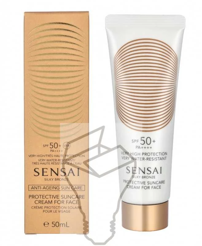 Sensai Silky Bronze Cellular Apsauginis veido kremas SPF50+, 50 ml