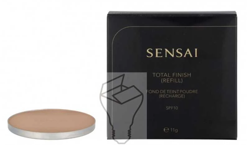 Sensai Total Finish Foundation Refill - Kompaktinės pudros papildymas, spalva: 102 Soft Ivory, 11 g