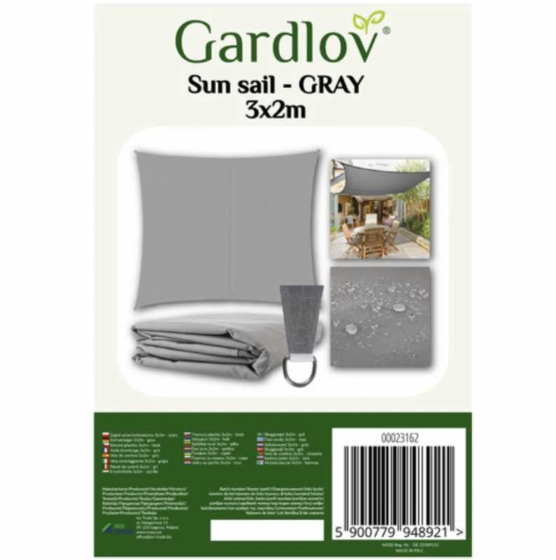 Šešėlinė burė 3x2m - pilka Gardlov 23162