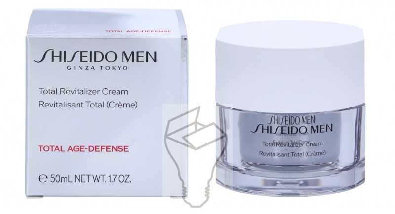 SHISEIDO Men Total Revitalizer Cream drėkinamasis veido kremas vyrams nuo senėjimo požymių, 50 ml