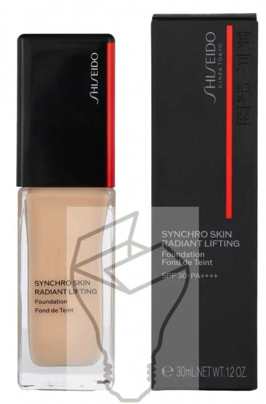 „Shiseido Synchro Skin Radiant Lifting“ skystas makiažo pagrindas, 160 Shell SPF 30, 30 ml