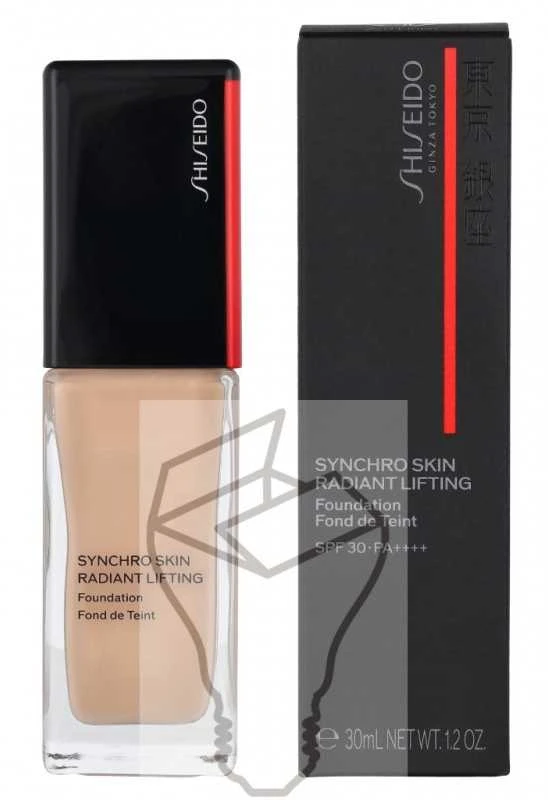 „Shiseido Synchro Skin Radiant Lifting Kreminis“ makiažo pagrindas, 220 lininis, 30 ml