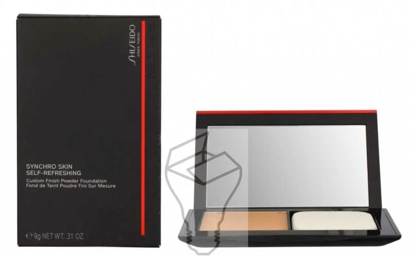 Shiseido „Synchro Skin“ gaivinantis kompaktiškas makiažo pagrindas, 310 šilko spalvos, 9 g