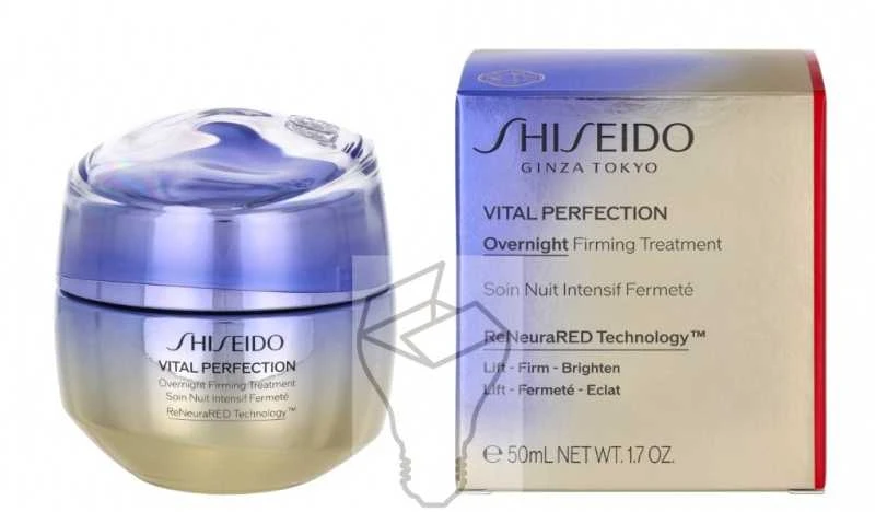 Shiseido Vital Perfection Overnight Firming Treatment Stangrinamoji veido procedūra, 50 ml