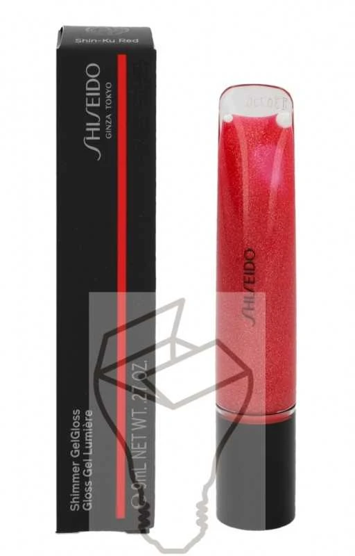Shiseido Shimmer GelGloss lūpų blizgesys, 9 ml, Spalva: 07 Shin-Ku Red