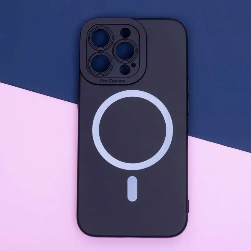 Telforceone Silikoninis magnetinis dėklas, skirtas iPhone 16 Plus 6,7 juodos spalvos