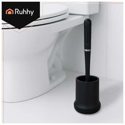 Silicone bathroom brush juodas Ruhhy 25882