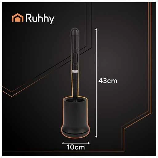 Silicone bathroom brush juodas Ruhhy 25882