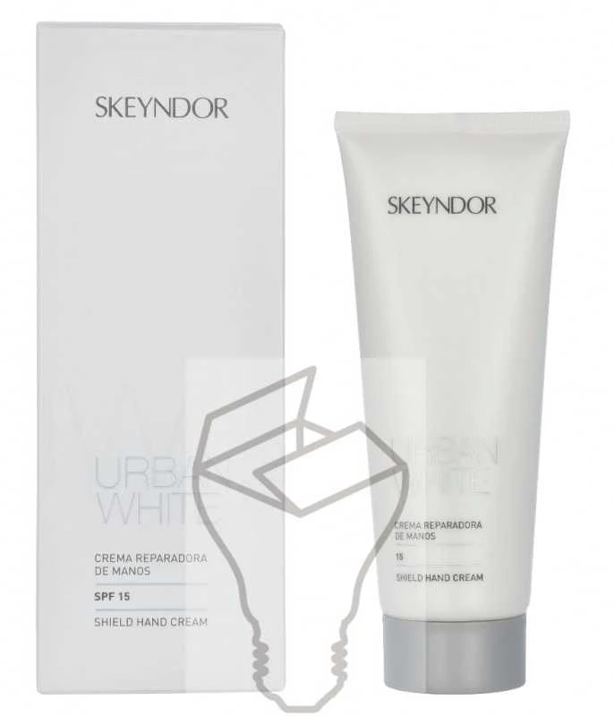 Skeyndor Urban Baltas Shield rankų kremas SPF15, 75 ml