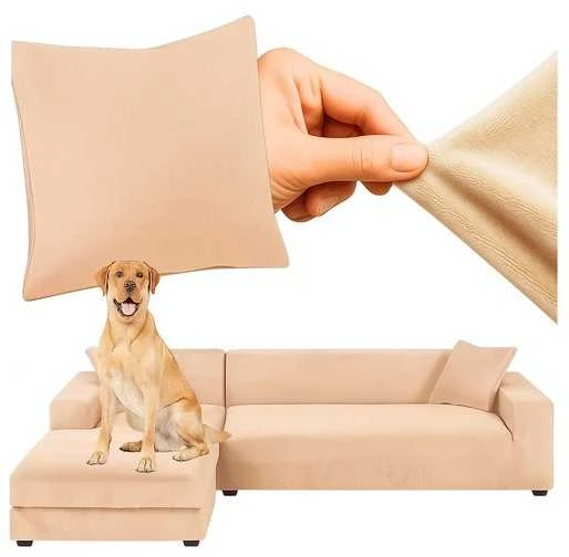 Ruhhy 26031 smėlio spalvos sofos užvalkalas 145-185 cm