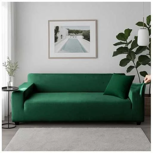 Sofa cover 190-230cm dark žalias Ruhhy 26183