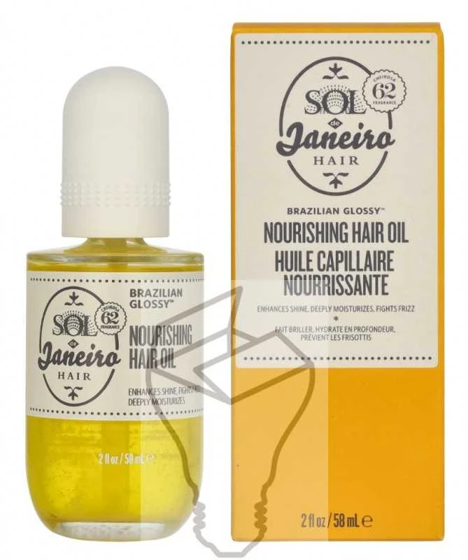 Sol De Janeiro Brazilian Glossy maitininantis Hair Oil plaukų aliejus, 58 ml