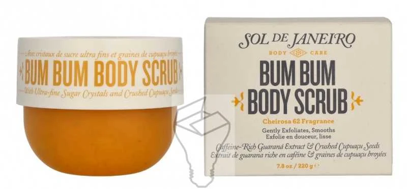 Sol De Janeiro Bum Bum Kūno Scrub kūno šveitiklis, 220 g