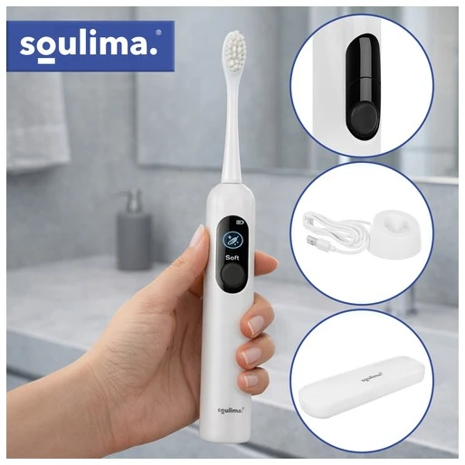 Soulima 26850 baltas sonic dantų šepetėlis
