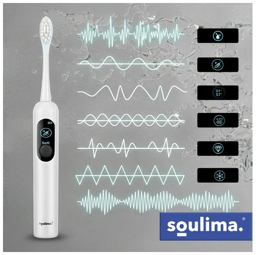 Soulima 26850 baltas sonic dantų šepetėlis